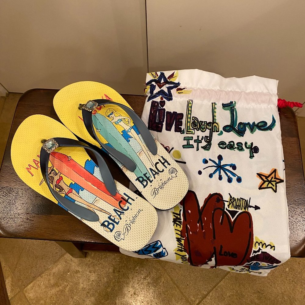 Brighton Jeweled Flip Flops